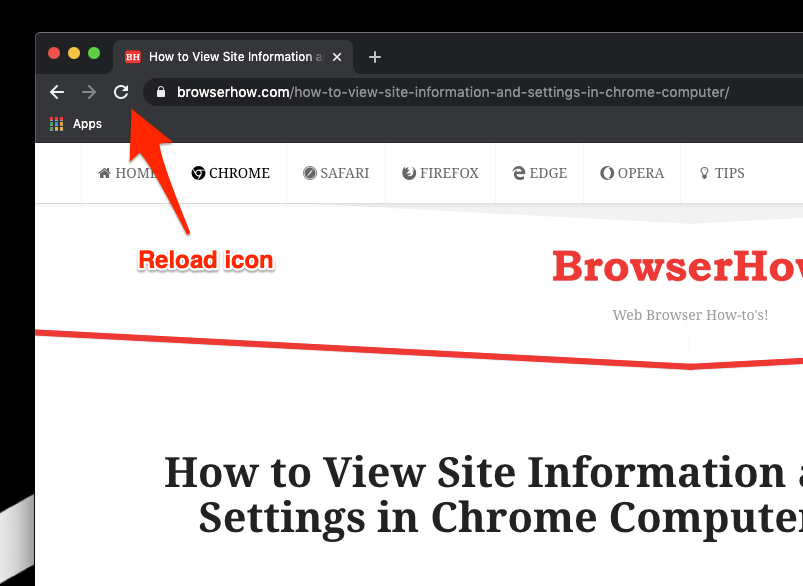Hard Reload and Refresh the page in Chrome Computer