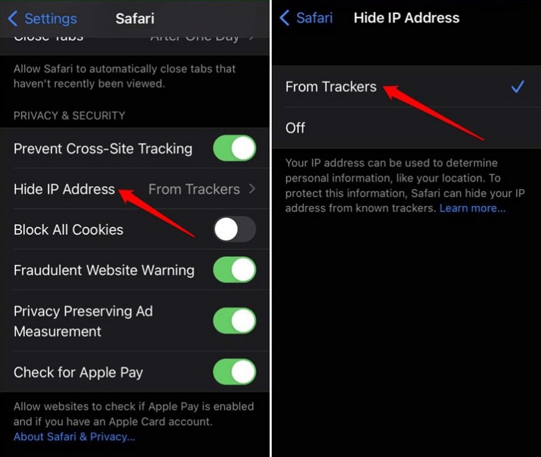 How to Disable Cross-site Tracking in Safari on iPhone