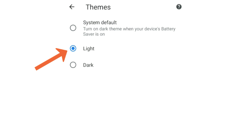 to Dark Theme in Chrome Android?