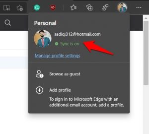 How to Sign in to Edge app and Sync Data using a Microsoft account