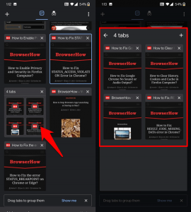 How to Create and Manage Tab Groups in Chrome on Android