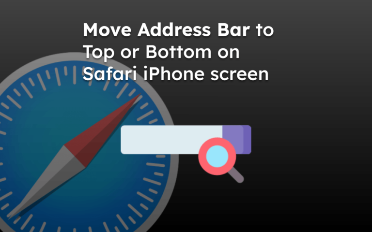 Mengatur Bilah Alamat Safari Iphone Di Atas Atau Di Bawah