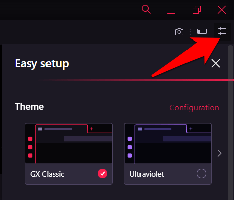 Opera GX Gaming Browser Customizations