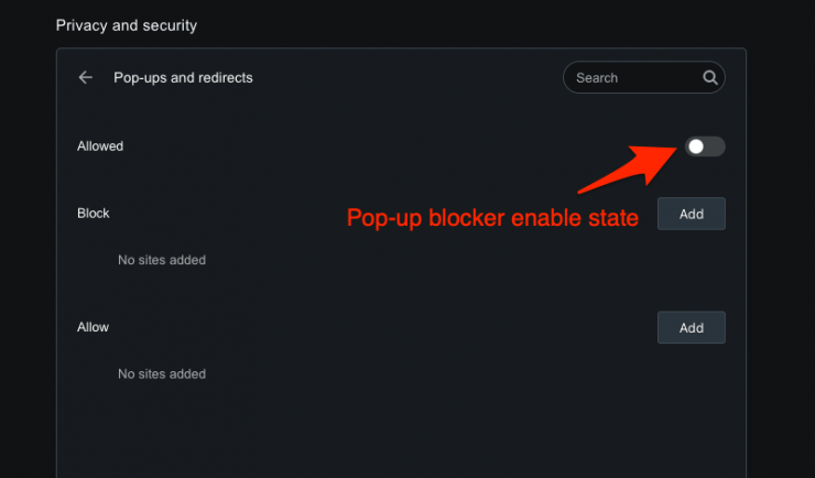 How to Enable or Disable the Pop-Blocker in Opera on the Computer