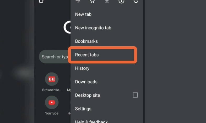 how to get rid of recently closed tabs