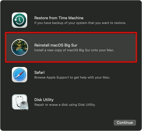 Reinstall MacOS on Mac