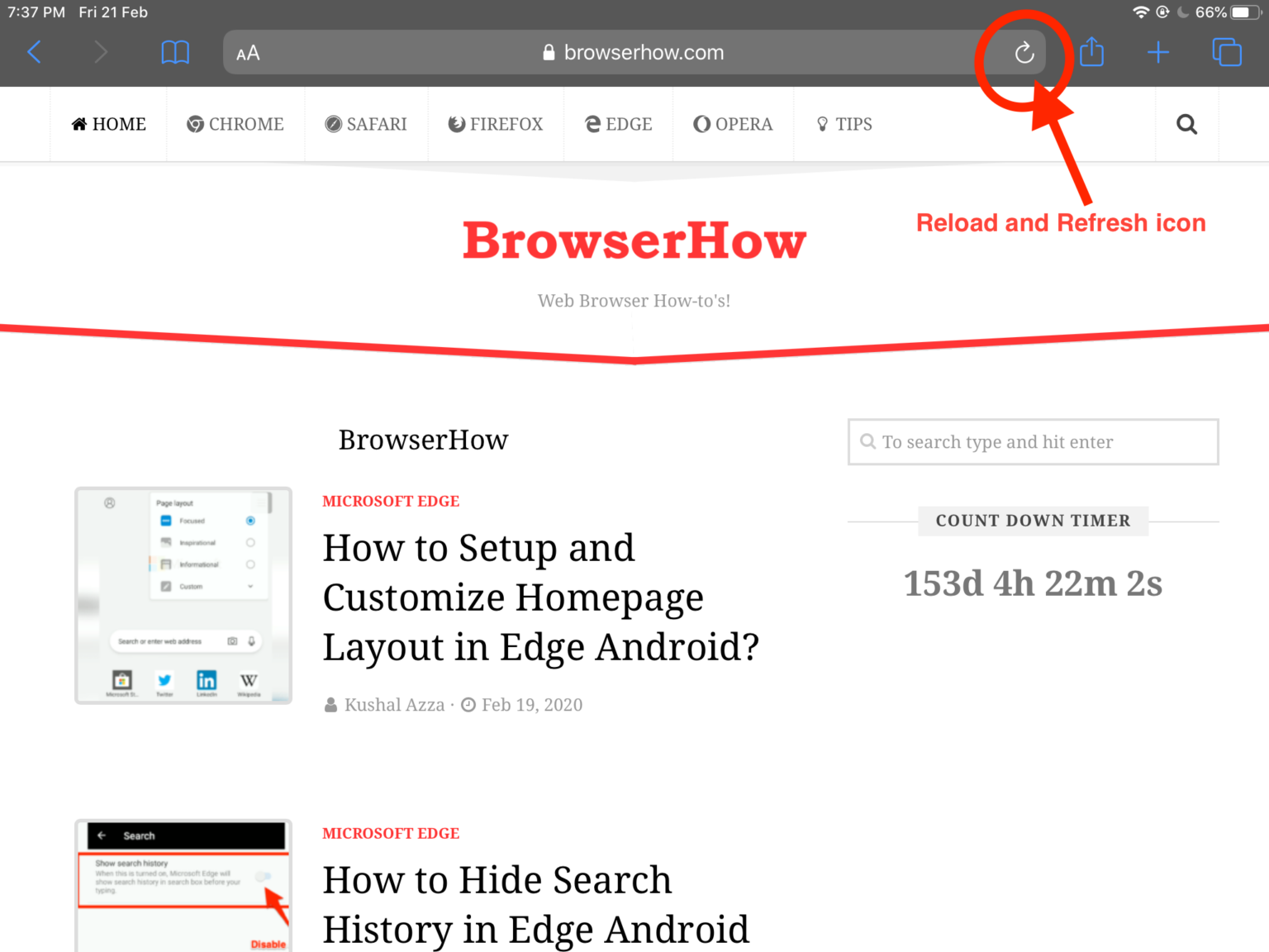 How to Hard Refresh and Reload Pages in Safari on iPhone