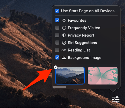 Remove Custom Background Image from Safari Mac