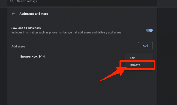 Saved Address How to Add, Edit, and Manage Addresses in Chrome on the Computer