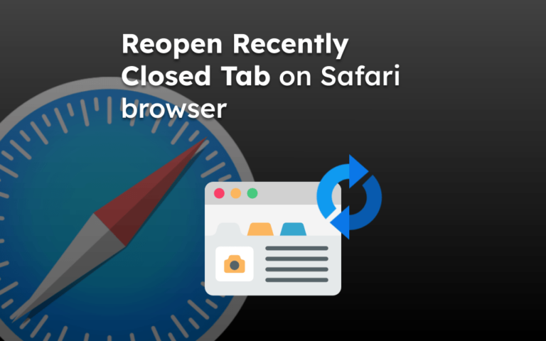 reopen closed tab safari mac