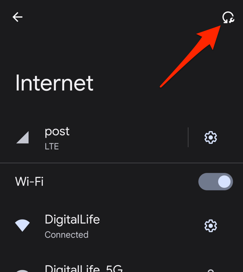 Reset Network and Internet Settings on Android Phone