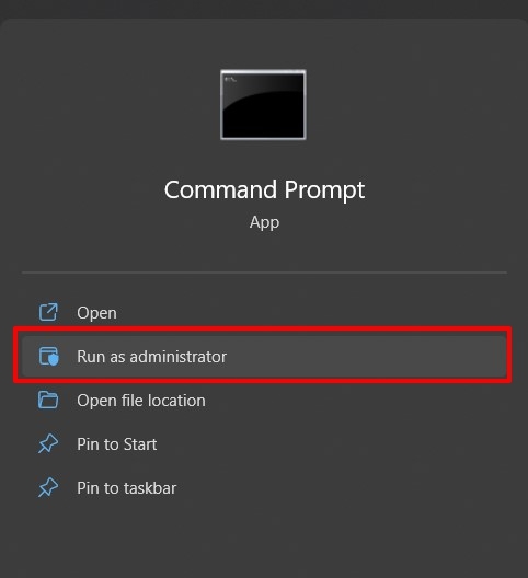 Run Command Prompt as Administrator in Windows PC