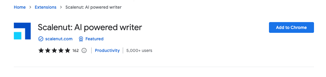 Scalenut: AI powered writer - Chrome Web Store