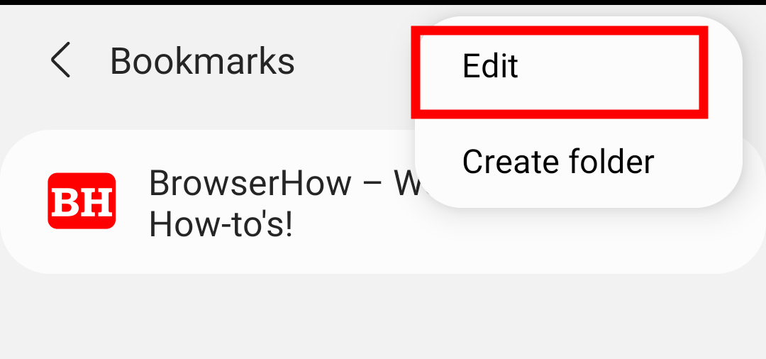 How To Edit Bookmarks On Samsung Internet?