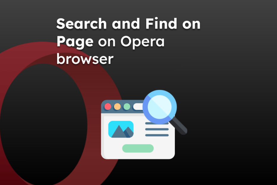 Search and Find on Page on Opera browser