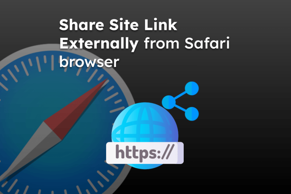 Share Site Link Externally from Safari browser