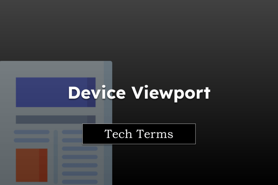 Tech Terms Device Viewport