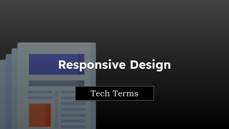 Tech Terms Responsive Design