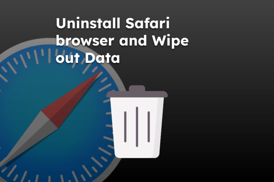 Uninstall Safari browser and Wipe out Data