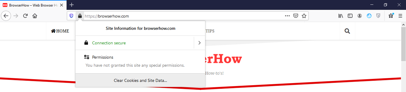 View Site Information in Firefox Browser on Computer
