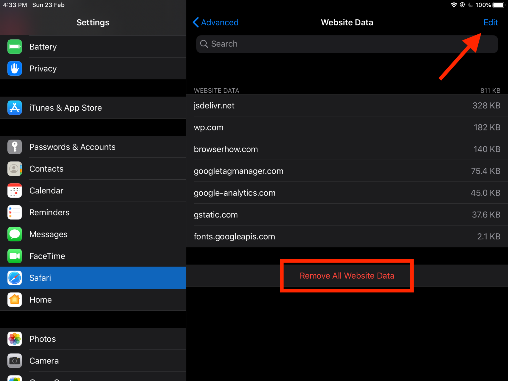 How to View and Clear Site Cache in Safari on iPhone & iPad